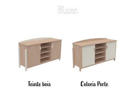 Meuble bas 2 portes et étagères K'briol 